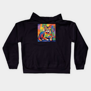 fauvism cat art les fauves pt13 Kids Hoodie